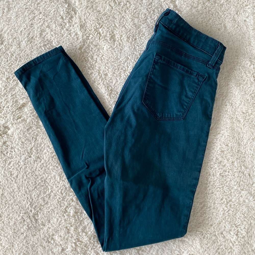 ❤️ J Brand Dark Green Jasper Skinny Jeans Size 26 NWOT